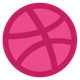 Dribbble Logo Icon